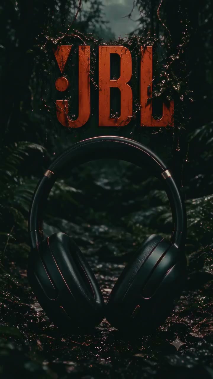 JBL. Jurassic Park? Never heard of it. 🦖🎧 | AI advertising poster.